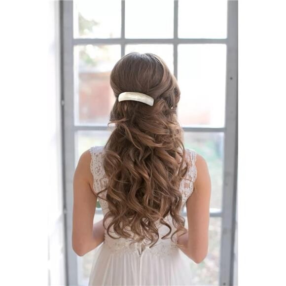 12pcs Retro Acrylic Hair Barrettes Automatic Large Hair Clip Elegant French - Picture 10 of 14